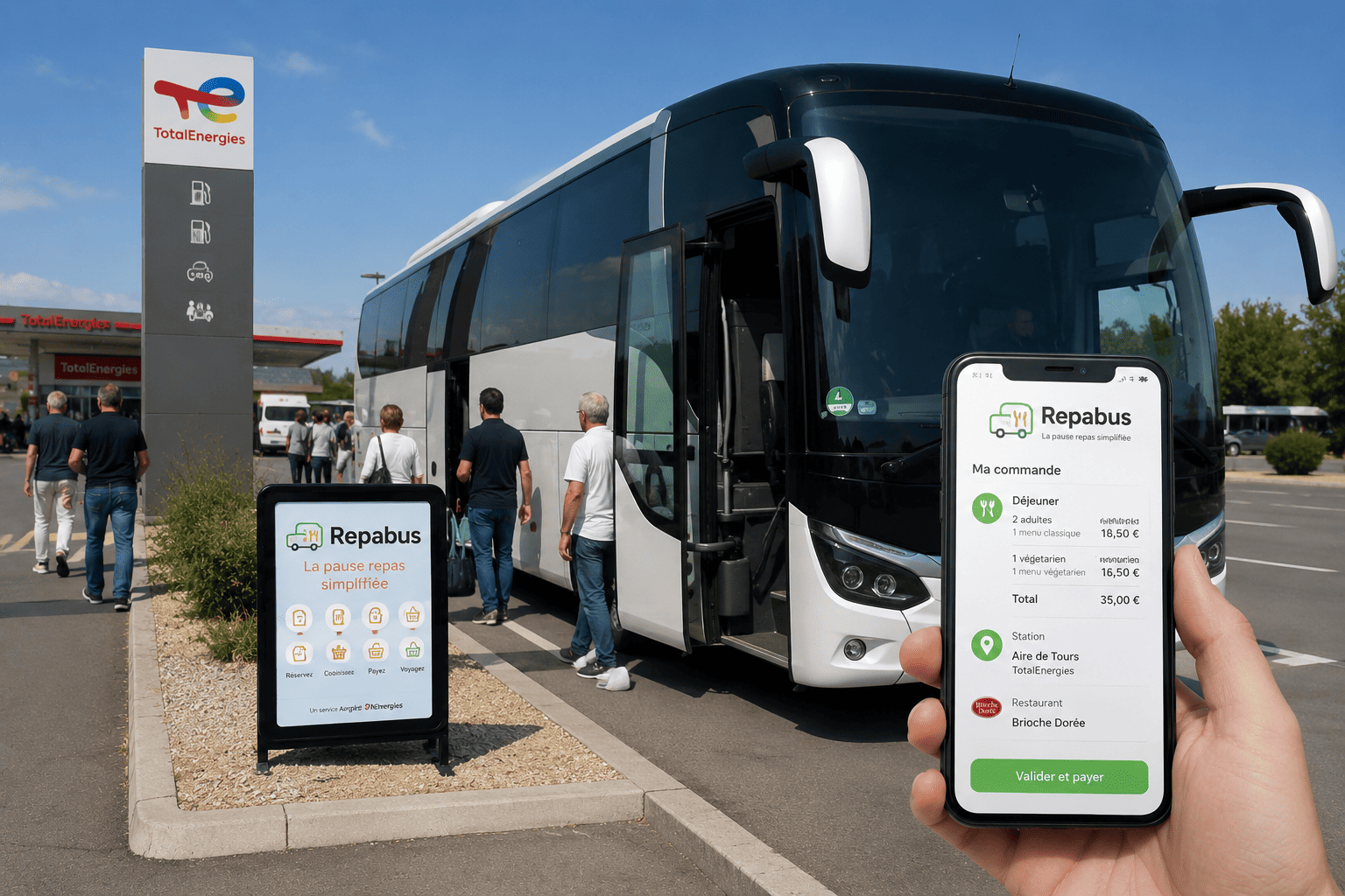 France : TotalEnergies lance Repabus pour simplifier les pauses repas des autocaristes